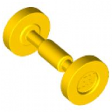 yellow wheel skateboard trolley