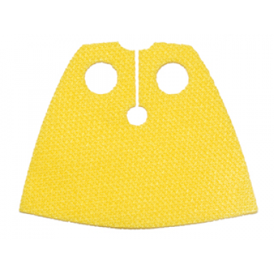 yellow minifigure cape cloth very short - spongy stretchable fabric