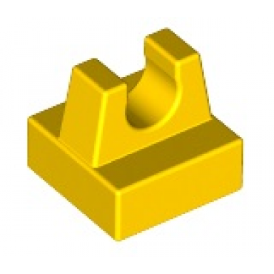 yellow tile modified 1 x 1 with clip
