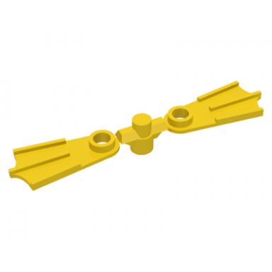 yellow minifigure footgear flippers 2 on sprue