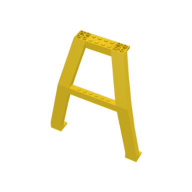 yellow support crane stand double