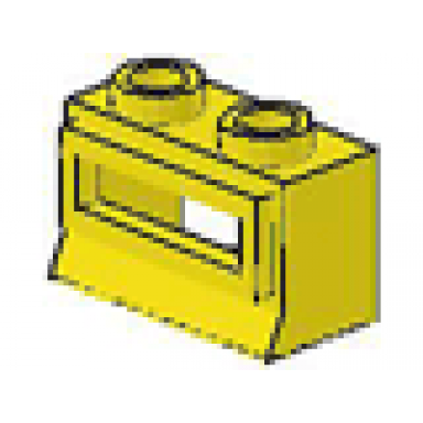 yellow window 1 x 2 x 1