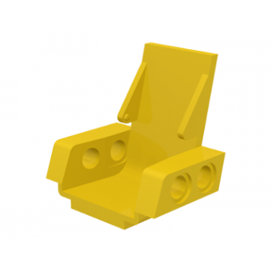 yellow technic seat 3 x 2 base