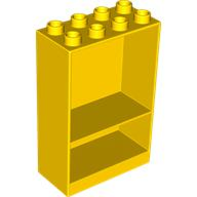 yellow duplo furniture cabinet 2 x 4 x 5