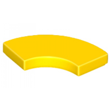 yellow tile round corner 2 x 2 macaroni