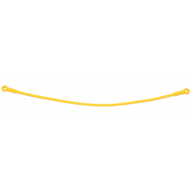 yellow hose flexible 22l with 2 connector ends zipline