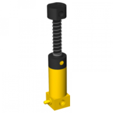 yellow pneumatic pump second version with black top