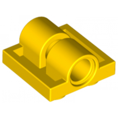 yellow plate modified 2 x 2 with pin holes