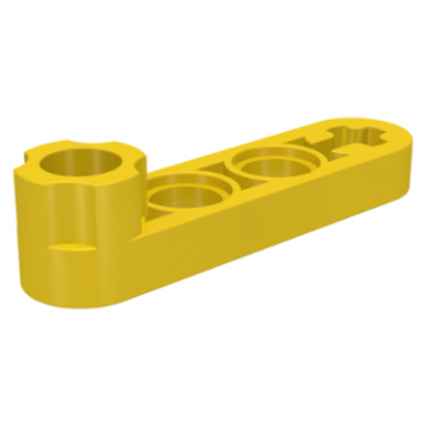yellow technic liftarm modified stud connector thin 1 x 4