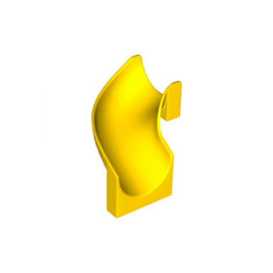 yellow slide playground 6 x 6 x 6 curved 90 degrees