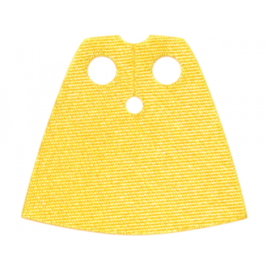 yellow minifigure cape cloth short shiny satin fabric