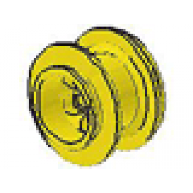 yellow wheel 68.8 x 40 balloon large
