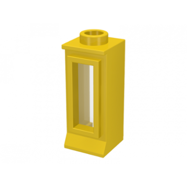 yellow window 1 x 1 x 2 with trans-clear glass 29 29glass