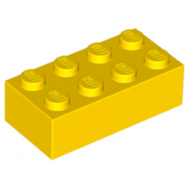 yellow brick 2 x 4