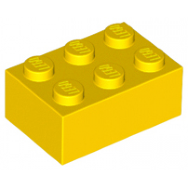 yellow brick 2 x 3