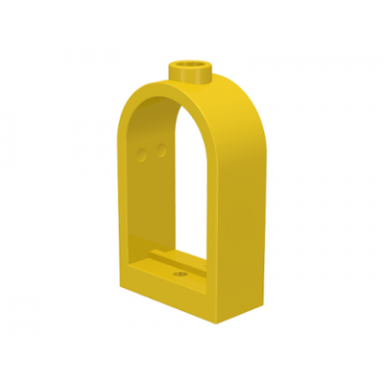 yellow window 1 x 2 x 2 2 3 with rounded top