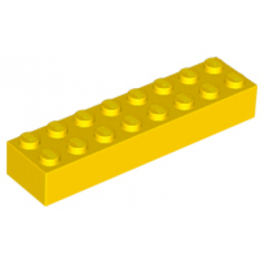 yellow brick 2 x 8