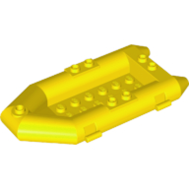 yellow boat rubber raft small