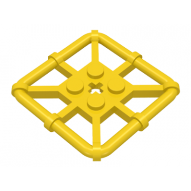yellow plate modified 2 x 2 with bar frame square