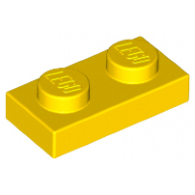 yellow plate 1 x 2