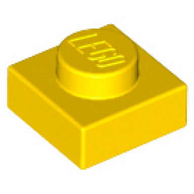 yellow plate 1 x 1