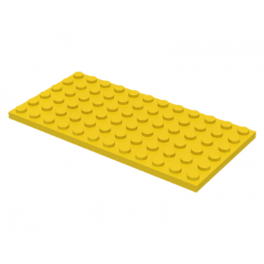 yellow plate 6 x 12