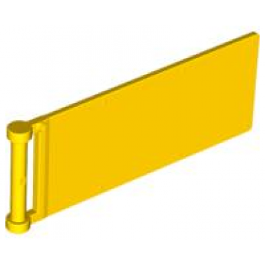yellow flag 7 x 3 with bar handle
