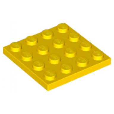 yellow plate 4 x 4