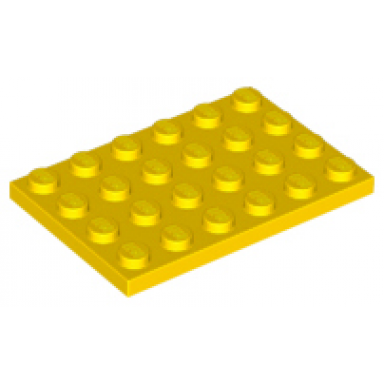 yellow plate 4 x 6
