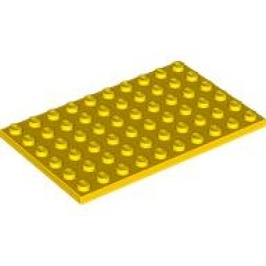 yellow plate 6 x 10