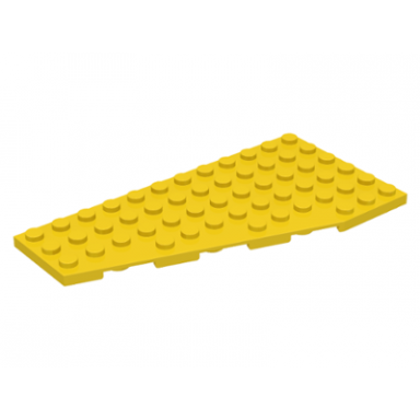 yellow wedge plate 12 x 6 left