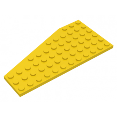 yellow wedge plate 12 x 6 right