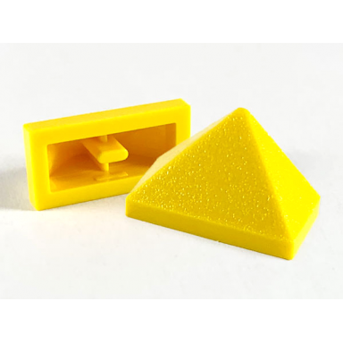 yellow slope 45 2 x 1 triple with inside bar