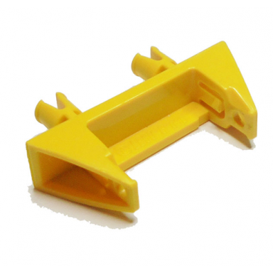 yellow string reel 1 x 4 x 2 holder with 2 technic pins