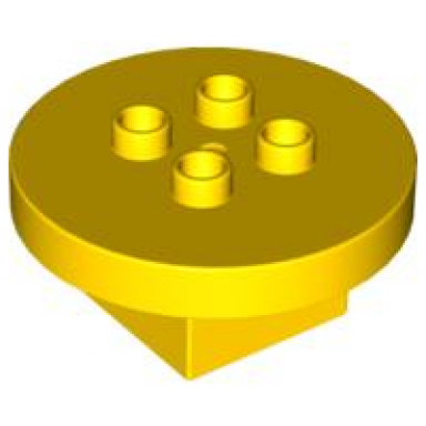 yellow duplo furniture table round 4 x 4 x 1.5