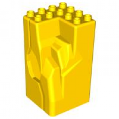yellow duplo rock 4 x 4 x 6