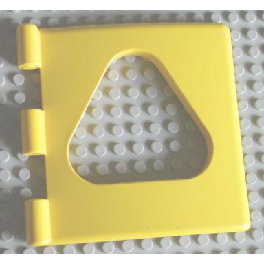 yellow primo shape sorter chamber door triangular opening