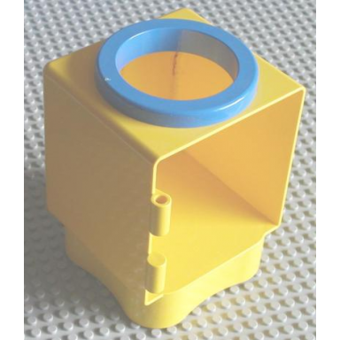 yellow primo shape sorter chamber blue circle with circular opening
