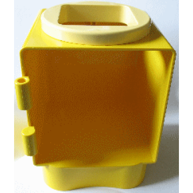 yellow primo shape sorter chamber light yellow circle with square opening
