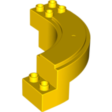 yellow duplo road section curve