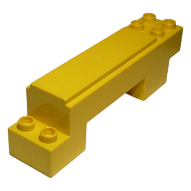 yellow duplo road section straight