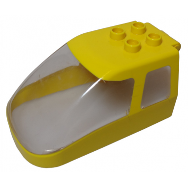 yellow duplo train passenger locomotive canopy
