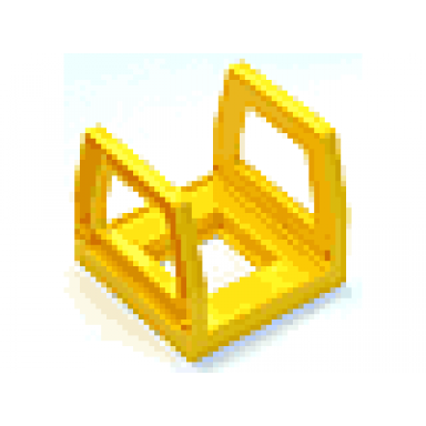 yellow duplo train compartment container frame