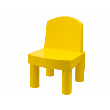 yellow duplo doll furniture chair