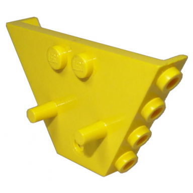 yellow vehicle tipper end flat with pins
