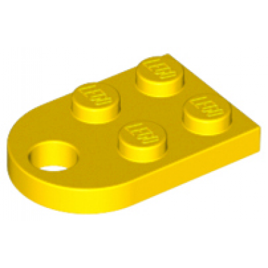 yellow plate modified 2 x 3 with hole