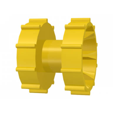 yellow technic tread hub