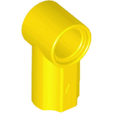 yellow technic axle and pin connector angled 1