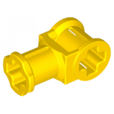 yellow technic axle connector with axle hole