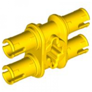 yellow technic pin double with axle hole